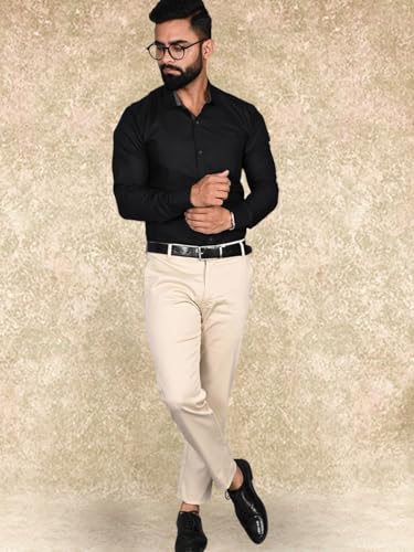 Pinkmint Casual Shirt for Men Regular Fit Long Sleeve Shirt Suitable for Event, Formal Wear