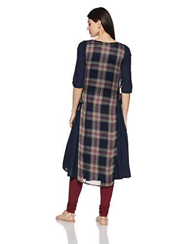 Aurelia Women's Rayon Pleated Kurta