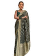 Flosive WomenS Kanjivaram Cotton Withtrendy And Grand Beautiful Rich Design Pallu. With Beautiful Full Body Weaving Jaquard Bor