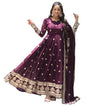 Fashion Basket Georgette Anarkali Dress For Women Wine