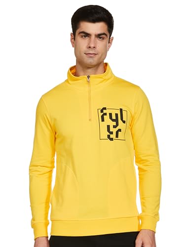 FYLTR Mens Casual Stand Collar Jacket With Half Zip Branding | Full Sleeve | Casual Winterwear For Men