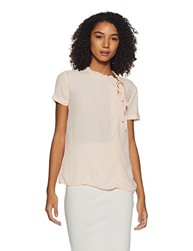 Vero Moda WomenS Button Down Top (1938868002_Peach Whip_Xxl)