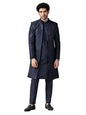 Kisah Sherwani Set For Men  Silk Blend Textured Indo Western Sherwani With Kurta And Trouser | Designer Ethnic Outfit For Weddin