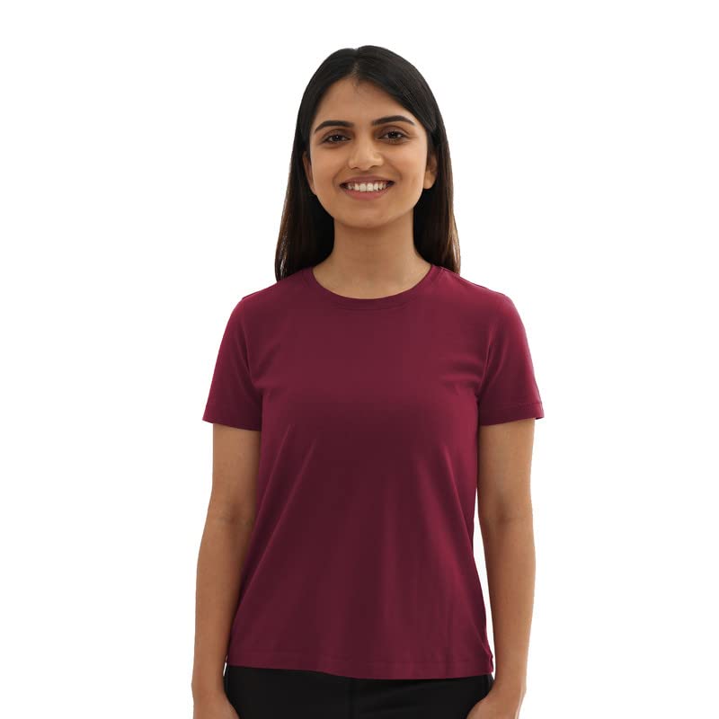 BlissClub Women The Last tee |Stays New for 750+ Days |10X Durable| Round Neck | Womens t-Shirt | Short Sleeves | Hip Covering |