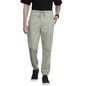 The Indian Garage Co Men Regular Fit Solid Mid-Rise Woven Joggers Green