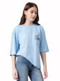 KOTTY Womens Cotton Blend Printed Oversized T-Shirts