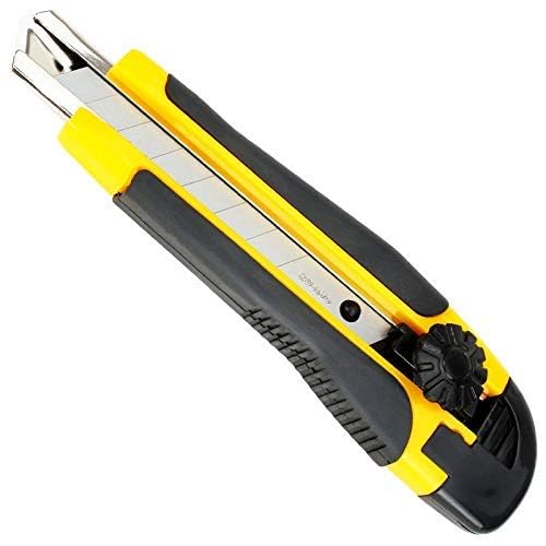 Eclet Heavy Duty 18 Mm Cutter Knife Utility Knife Box Cutters, Utility Knife Retractable, Compact, Extended Use For Heavy Duty O