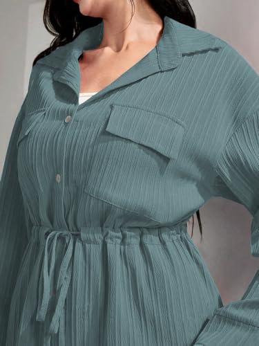 Tadkee Polyester WomenS Solid Color Casual Long Sleeve Top And Pant Co-Ord Set With Pockets | Co Ord Set For Women | Kurta Set