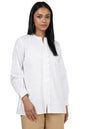 Soch Womens White Cotton Slub Solid Tunic