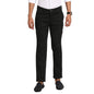 Turtle Men Cotton Stretch Black Dobby Ultra Slim Fit Flat Front Casual Trouser
