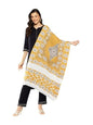 Aarika Womens Casual Wear Mustard Colour Damask Woolen Stole-(Free-Size)-(St-W-As-04-Mustard-Free-Size)