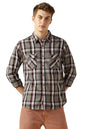 Dennis Lingo MenS| Grey| Full Sleeve| Spread Collar| Checkered| Regular Fit| Casual Shirt