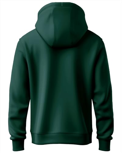 ADRO Men's Printed Hoodie, Cotton, Size 34, Green, Model H24-LA-GRN
