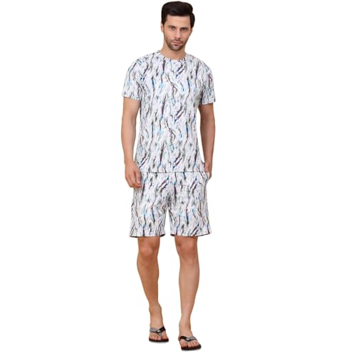 Sweet Dreams Men Printed Shorts Set