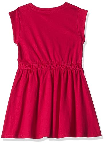 T2F Girls Cotton A-Line Knee-Length Casual Dress