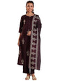Libas WomenS Pure Cotton Printed Kurta Set (369130R Brown