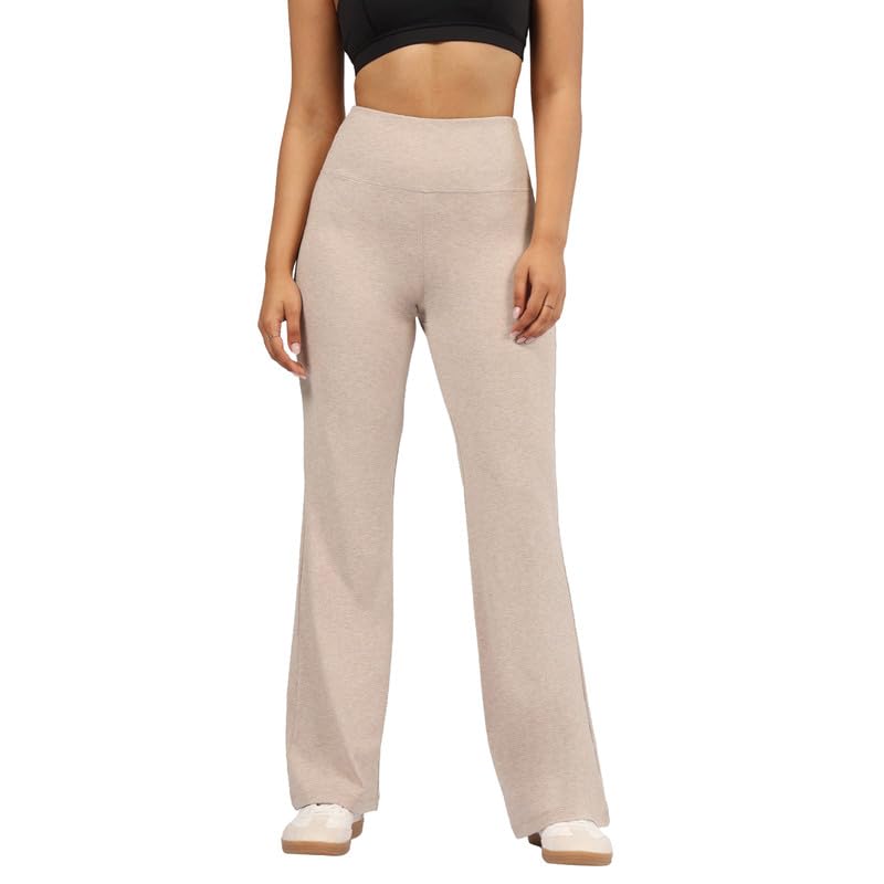BlissClub AirMelt Flare Pants - Lite | Flared Silhouette | Back Pocket| Weightless Fabric | High Rise Waistband | Tall Variant A
