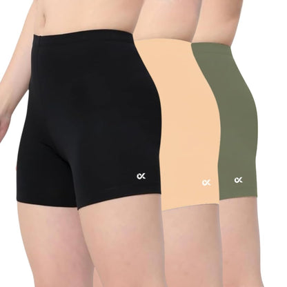 Xjarvis Lucia Shorts For Women Stretchable, Yoga Shorts Soft, Squat-Proof & Breathable, Cycling, Running For Skin Fit Tights & G