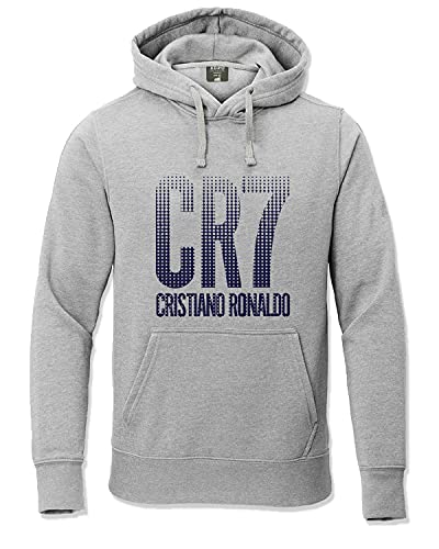 ADRO Men's Cotton Football Printed Hooded Sweatshirt (H20-M-CR07-GR_Grey_XL)