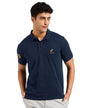 Eyebogler Regular Fit Mens Polo Neck Half Sleeve Soild Casual Tshirt Navy Blue