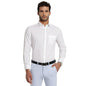 Turtle Men 100% Cotton White Plain Slim Fit Full Sleeve Formal Shirt