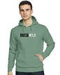 ADRO Men's Stay Wild Design Printed Hooded Neck Cotton Hoodies (H21-M-STAY-PT_Pista_XL)