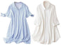 Leriya Fashion Rayon Women Above The Knee Western Dress (LF-WD1099&WD1143_White&Blue