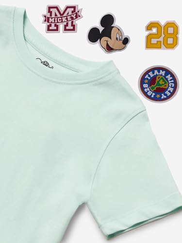 The Souled Store Mickey Mouse: Team Mickey Regular Fit Graphic Printed Half Sleeve Boys Cotton T-Shirts