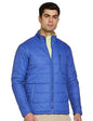 FYLTR Mens Lightweight Winter Puffer Jacket with Contrast Piping Detail - Stand Collar | Full Zipper | Side Pockets | Ribbed He