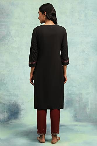 W for Woman Women's Cotton Solid Regular Kurtas
