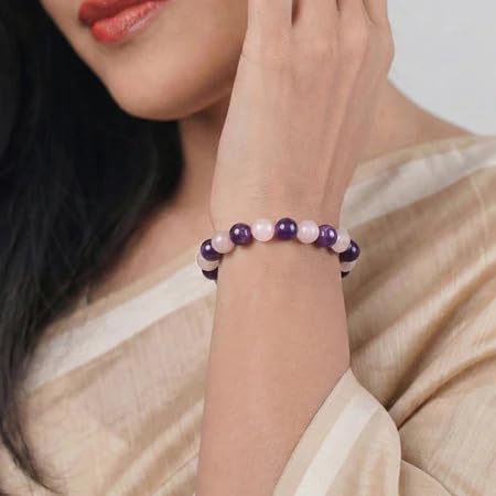 Astrotalk Love & Healing Bracelet | Rose Quartz for Love & Emotional Balance | Certified Astrology Bracelet for Women & Men | Valentine Gift For Girlfriend