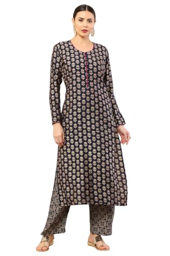 Patlani WomenS Digital Printed Cotton Kurta With Pant.