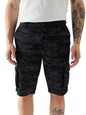 The Souled Store Black Camo Men Regular Fit Cotton Cargo Shorts Sweatshorts MenS Sweat Shorts Athletic Lounge Gym Running Worko