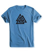 ADRO Triangle Mens Printed T-Shirt (RNR-M-TKT-SK_SkyBlue_XL)