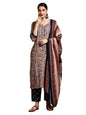 Varanga Women-Zari Detailed Ethnic Floral Printed Kurta With Trouser & Dupatta