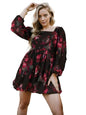 Rare WomenS Polyester Fit And Flare Above The Knee Dress (Ep7544Cnt_Black