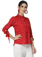 Style Quotient Women Smart Casual Polka Printed Shirt
