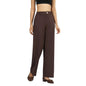 BlissClub Ultimate Straight Tailored Trosuers | CloudSoftTM | Gold Button | Belt Loops | Stylish Pintucks | Mock Fly | 2 Pockets