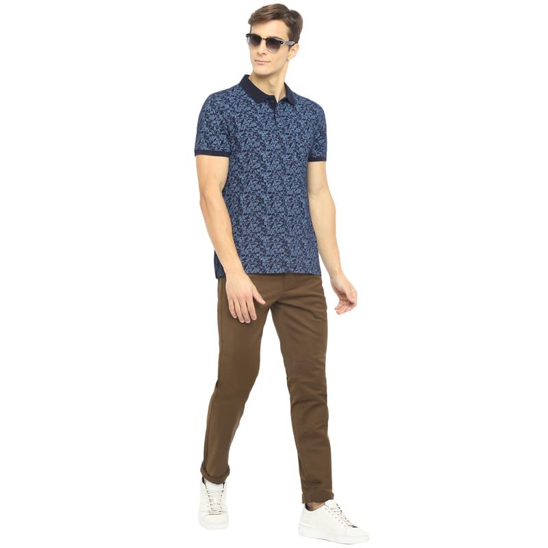 Turtle Men Brown Narrow Fit Fade Jeans