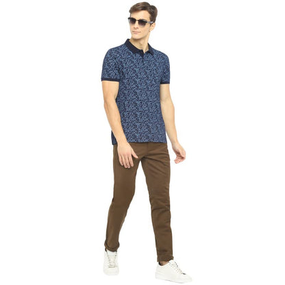 Turtle Men Brown Narrow Fit Fade Jeans