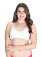 Lux Venus Full Coverage Support Mesh With Adjustable Strap White