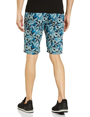 The Indian Garage Co Men Slim Fit Printed Mid-Rise Shorts
