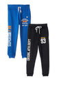 T2F Boys Regular Fit Printed Cotton Joggers Track Pants