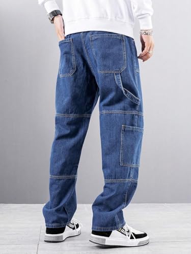 GRECIILOOKS Men Jeans | Men Jeans Pants | Denim Jeans | Baggy Jeans for Men | Cargo Jeans for Man | Stylish Jeans for Men (in, N