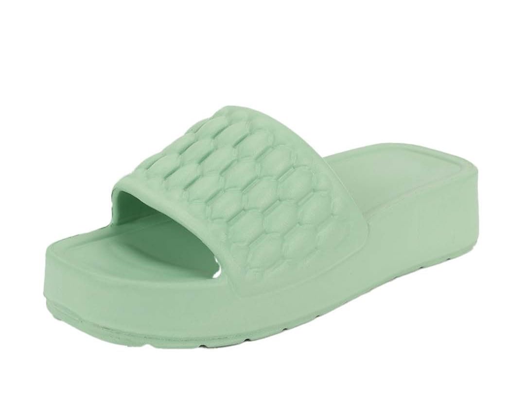 Ortho Joy Eva Sliders For Women || Waterproof & Everyday Flip Flops For Ladies || Slippers With Cushion Foot Bed || Anti-Slip So