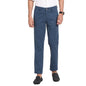 Turtle Men Cotton Stretch Blue Solid Ultra Slim Fit Casual Trouser