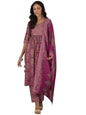 Libas WomenS Silk Blend Kurta Set (36720_Pink