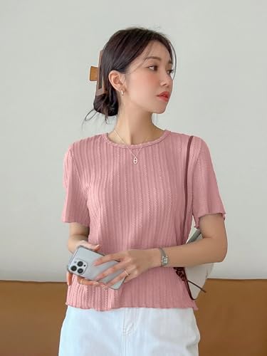Greciilooks WomenS Fashion Tops  Crop Top, Loose Fit Oversized Shirts & Stylish Korean Tank Tops For Summer Wear