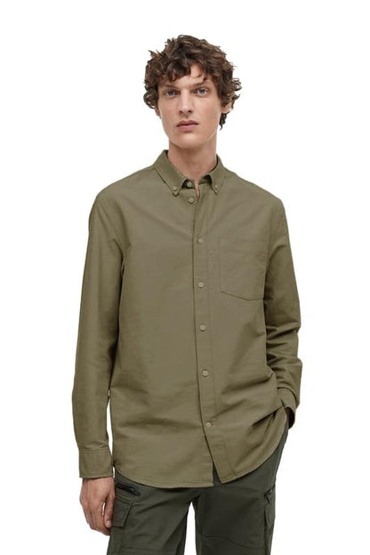 BE ACTIVE Mens Regular Fit Shirt (RF0020_MUD Green