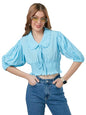 Style Quotient Women Blue Solid Top